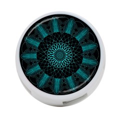 Ornament District Turquoise 4-port Usb Hub (two Sides) by Ndabl3x