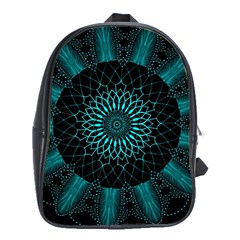 Ornament District Turquoise School Bag (xl) by Ndabl3x