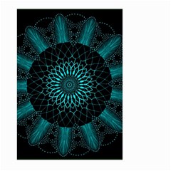 Ornament District Turquoise Large Garden Flag (two Sides) by Ndabl3x