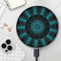 Ornament District Turquoise Wireless Fast Charger(white) by Ndabl3x