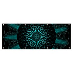 Ornament District Turquoise Banner And Sign 8  X 3 