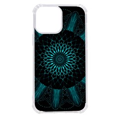 Ornament District Turquoise Iphone 13 Pro Max Tpu Uv Print Case by Ndabl3x