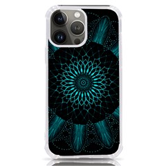 Ornament District Turquoise Iphone 13 Pro Max Tpu Uv Print Case by Ndabl3x