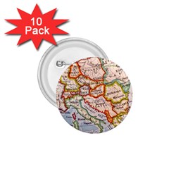 Map Europe Globe Countries States 1.75  Buttons (10 pack)