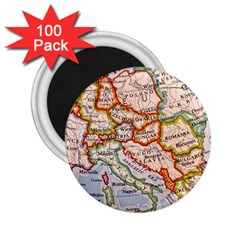 Map Europe Globe Countries States 2 25  Magnets (100 Pack)  by Ndabl3x