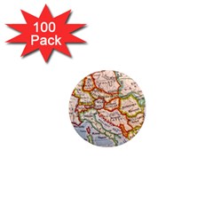 Map Europe Globe Countries States 1  Mini Magnets (100 Pack)  by Ndabl3x