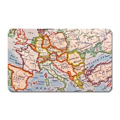 Map Europe Globe Countries States Magnet (Rectangular)