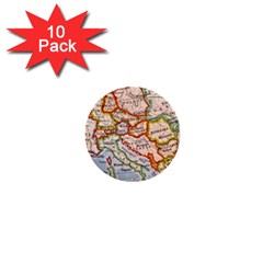 Map Europe Globe Countries States 1  Mini Buttons (10 Pack)  by Ndabl3x