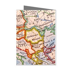 Map Europe Globe Countries States Mini Greeting Cards (Pkg of 8)