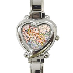 Map Europe Globe Countries States Heart Italian Charm Watch by Ndabl3x