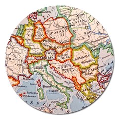 Map Europe Globe Countries States Magnet 5  (round) by Ndabl3x