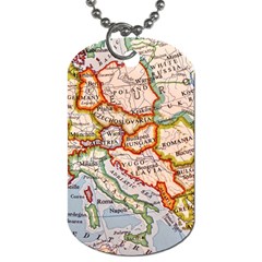 Map Europe Globe Countries States Dog Tag (two Sides) by Ndabl3x