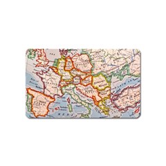 Map Europe Globe Countries States Magnet (name Card) by Ndabl3x