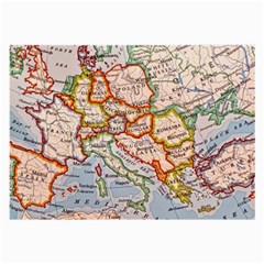 Map Europe Globe Countries States Large Glasses Cloth (2 Sides)