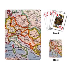 Map Europe Globe Countries States Playing Cards Single Design (rectangle) by Ndabl3x