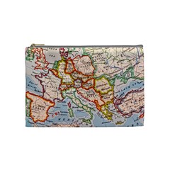 Map Europe Globe Countries States Cosmetic Bag (medium)