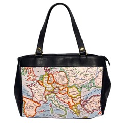 Map Europe Globe Countries States Oversize Office Handbag (2 Sides) by Ndabl3x