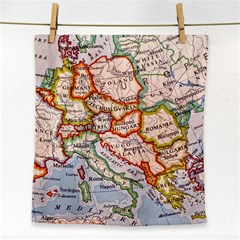 Map Europe Globe Countries States Face Towel by Ndabl3x