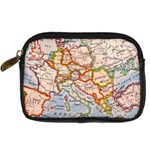 Map Europe Globe Countries States Digital Camera Leather Case Front