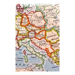 Map Europe Globe Countries States Shower Curtain 48  X 72  (small)  by Ndabl3x