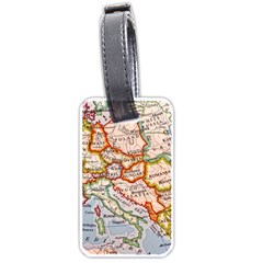 Map Europe Globe Countries States Luggage Tag (one Side) by Ndabl3x