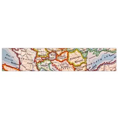 Map Europe Globe Countries States Small Premium Plush Fleece Scarf by Ndabl3x