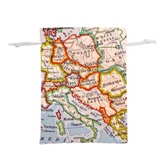 Map Europe Globe Countries States Lightweight Drawstring Pouch (m) by Ndabl3x