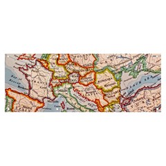 Map Europe Globe Countries States Banner And Sign 8  X 3  by Ndabl3x