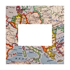 Map Europe Globe Countries States White Box Photo Frame 4  X 6  by Ndabl3x