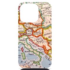 Map Europe Globe Countries States iPhone 14 Pro Black UV Print Case