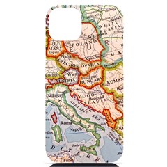 Map Europe Globe Countries States Iphone 14 Plus Black Uv Print Case