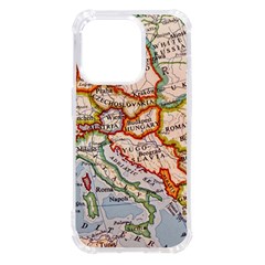 Map Europe Globe Countries States Iphone 14 Pro Tpu Uv Print Case by Ndabl3x