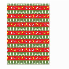 Christmas Papers Red And Green Large Garden Flag (two Sides) by Ndabl3x