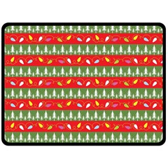 Christmas Papers Red And Green Two Sides Fleece Blanket (large) by Ndabl3x