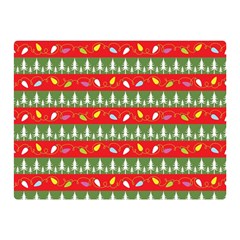 Christmas Papers Red And Green Two Sides Premium Plush Fleece Blanket (mini) by Ndabl3x