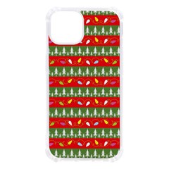 Christmas Papers Red And Green Iphone 13 Tpu Uv Print Case by Ndabl3x