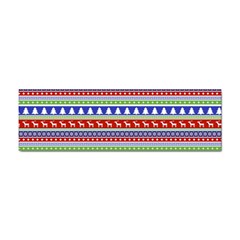 Christmas Color Stripes Pattern Sticker (bumper) by Ndabl3x