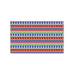 Christmas Color Stripes Pattern Sticker (rectangular) by Ndabl3x