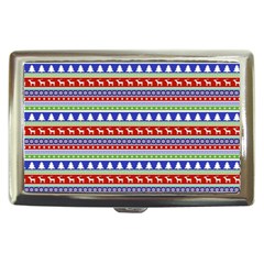 Christmas Color Stripes Pattern Cigarette Money Case by Ndabl3x