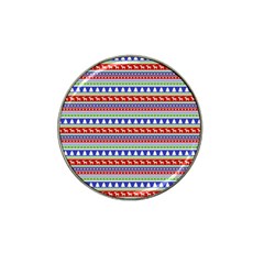 Christmas Color Stripes Pattern Hat Clip Ball Marker (10 Pack) by Ndabl3x