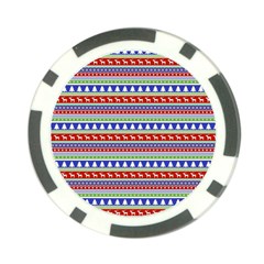 Christmas Color Stripes Pattern Poker Chip Card Guard (10 Pack) by Ndabl3x