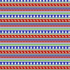 Christmas Color Stripes Pattern Play Mat (square) by Ndabl3x