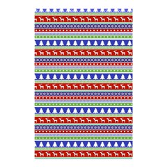 Christmas Color Stripes Pattern Shower Curtain 48  X 72  (small)  by Ndabl3x