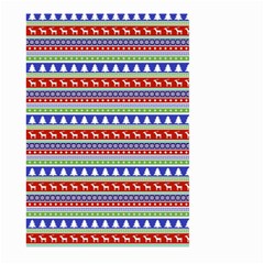 Christmas Color Stripes Pattern Large Garden Flag (two Sides) by Ndabl3x