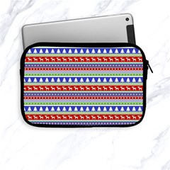 Christmas Color Stripes Pattern Apple Ipad Mini Zipper Cases by Ndabl3x