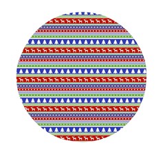 Christmas Color Stripes Pattern Mini Round Pill Box (pack Of 5) by Ndabl3x