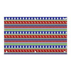 Christmas Color Stripes Pattern Banner And Sign 5  X 3  by Ndabl3x