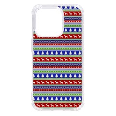 Christmas Color Stripes Pattern Iphone 14 Pro Tpu Uv Print Case by Ndabl3x