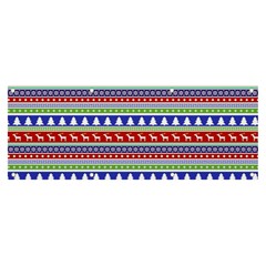 Christmas Color Stripes Pattern Banner And Sign 8  X 3  by Ndabl3x