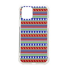 Christmas Color Stripes Pattern Iphone 11 Pro 5 8 Inch Tpu Uv Print Case by Ndabl3x